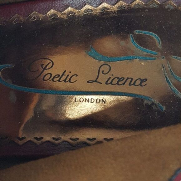 Poetic License Women's Toe High Heel Red Size EU 38 Retro - Picture 2 of 6